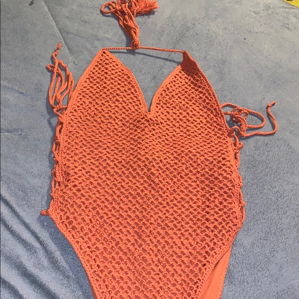 Orange Body suit